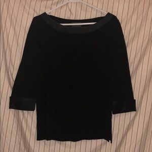 Black Chanel boatneck shirt